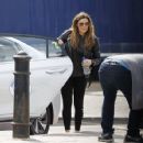 Kym Marsh – In leather jacket arriving at the theatre in Cardiff - 454 x 354