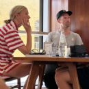 Gwyneth Paltrow – With her former husband Chris Martin and son Moses at Bar Luce in Milan - 454 x 512