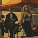 Blac Chyna and Demetrius Harris at E11even Nightclub in Miami, Florida - July 23, 2017