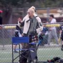 Gwen Stefani – Cheers on her son Apollo at his football game in Los Angeles