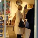 Jenni Falconer – In a white coat while spotted shopping at Sweaty Betty in London - 454 x 600