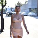 Nicole Williams – Seen in a mini dress as she arrives at FWRDin Los Angeles - 454 x 681