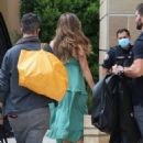 Sofia Vergara – In a sun dress as she arrives for AGT in Pasadena