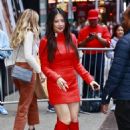 Christine Ko – In a red mini dress at Good Morning America morning show - 454 x 678