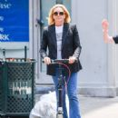 Jane Krakowski – Is seen on a scooter in New York - 454 x 566