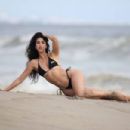 Nina Svet – Posing in a bikini at beach for 138 Water in Malibu - 454 x 302