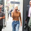 Pamela Anderson – Seen walking around Opera in Paris