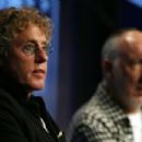Roger Daltrey and Pete Townshend of The Who perform for members of the media during the Bridgestone Half Time Show Press Conference held at the Fort Lauderdale Convention Center as part of media week for Super Bowl XLIV on February 4, 2010 - 454 x 303