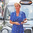 Davinia Taylor in Long Dress – Out in London