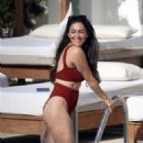 Casey Batchelor – In a brown bikini as she is seen on holiday in Ibiza - 454 x 731
