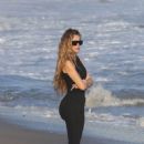 Khloe Kardashian – In Swimsuit on the beach in Malibu