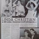 Linda Christian - Cine Tele Revue Magazine Pictorial [France] (15 April 1965) - 454 x 577