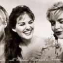 Claudia Cardinale, Yvonne Monlaur and Francoise Danell in Tre straniere a Roma (1958) - 454 x 289