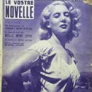 Myriam Bru - Le Vostre Novelle Magazine Cover [Italy] (30 May 1953)