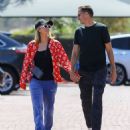 Paris Hilton – wears patriotic colors while out shopping in Malibu