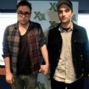 Rob with XFMLondon's Danny Wallace