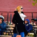 Claire Danes – Seen with her baby in Soho – New York