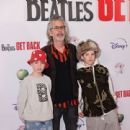 Jason Starkey and his youngest sons Buddy and Rock Starkey attend the Exclusive UK 100-Minute Preview Screening of The Beatles: Get Back at Cineworld Leicester Square in London on November 16, 2021