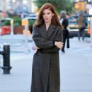 Kate Mara  – Filming of ‘The Dutchman’ in a Fall coat in New York
