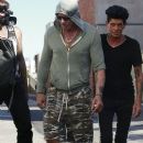 Mickey Rourke is spotted out for lunch at Cafe Roma in Beverly Hills, California on August 15, 2015