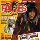 Blackie Lawless - Faces Magazine Cover [United States] (March 1986)