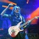 Steve Vai performs during the Generation Axe show at The Joint inside the Hard Rock Hotel & Casino on November 9, 2018 in Las Vegas, Nevada
