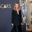 Connie Nielsen in a tuxedo blazer  at 15th Annual Governors Awards at Dolby Theatre in Hollywood