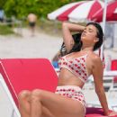Ivana Knoll – In a cherry bikini on the beach in Miami - 454 x 681