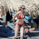 Stephanie Pratt – Seen in a red bikini in Mykonos - 454 x 612