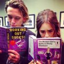 Lily Collins and Jamie Campbell Bower - 454 x 456