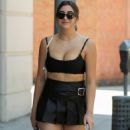 Nicolette Gray – Wearing a black leather skirt and matching top in Beverly Hills - 454 x 681