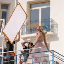 Elle Fanning – On a photoshoot at the Martinez Hotel in Cannes - 454 x 568