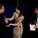 Eva Green and Gael García Bernal with the Winner Thomas Lennon -  The 79th Annual Academy Awards (2007) - 454 x 303