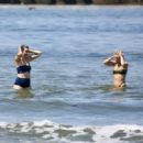 AnnaLynne McCord – With Rachel McCord at the beach in Los Angeles - 454 x 323