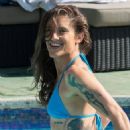 Katie Waissel – In a bikini around the pool in Morocco - 454 x 548