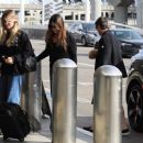 Sibi Blazic – With Emmeline Bale Seen at LAX in Los Angeles - 454 x 378
