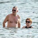 Emma Forbes – In a black swimsuit with her husband Graham Clempson in Western Barbados - 454 x 349