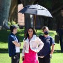 Lacey Chabert – Filming ‘Mean Girls’ themed Pepsi commercial in Los Angeles - 454 x 681