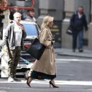 Gillian Anderson – New commercial filming in London - 454 x 447
