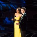 Eiza Gonzalez and Ansel Elgort - The 90th Annual Academy Awards - Show - 408 x 612