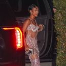 Karrueche Tran – Seen at Jay Z and Beyonce’s Oscars after-party at Chateau Marmont