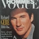 Richard Gere - Vogue Hommes Magazine Cover [France] (May 1992)
