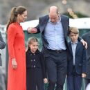 William and Kate bring their children George, eight, and Charlotte, seven, to help spread the Jubilee spirit in Wales as their cousin Lilibet celebrates her first birthday in Windsor with Harry and Meghan - 454 x 636