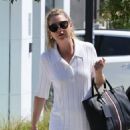 Ellen Pompeo &#8211; Seen at a hair salon in West Hollywood