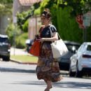 Lily Collins &#8211; Heading to a spa in Beverly Hills