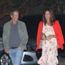 Cindy Crawford – In a summer dress at Nobu Restaurant in Malibu