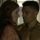 Lucy Lawless and Manu Bennett