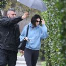 Kendall Jenner – Braves the rain in Beverly Hills