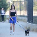 Rainey Qualley – Seen with her dog in Los Angeles - 454 x 476