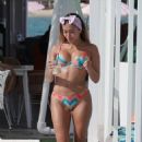 Kaz Crossley – In a bikini poolside at the Jacaranda Lounge in Spain - 454 x 668